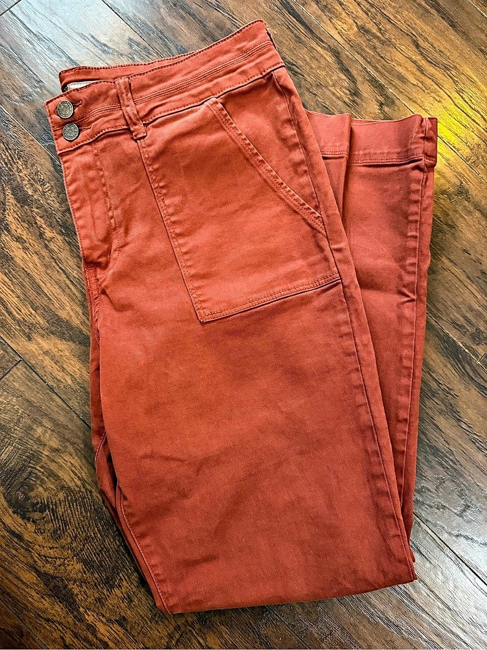 KUT from the Kloth Reese Straight Leg High Rise Straight Leg Pants in Orange